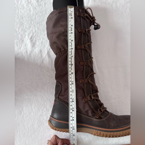 Women’s Pajar Grip Tall Lace Up Water Resistant Lined Snow Boot in Brown Size 9 - Picture 12 of 16